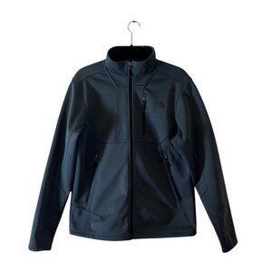 The North Face Mens Medium Black Softshell Fleece Lined Jacket